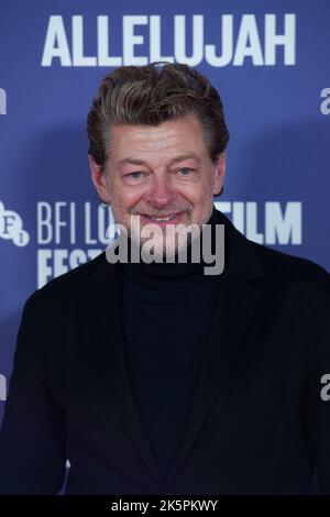 Andy Serkis attending the Allelujah Premiere as part of the 66th BFI London Film Festival in Paris, France on October 09, 2022. Photo by Aurore Marechal/ABACAPRESS.COM Stock Photo