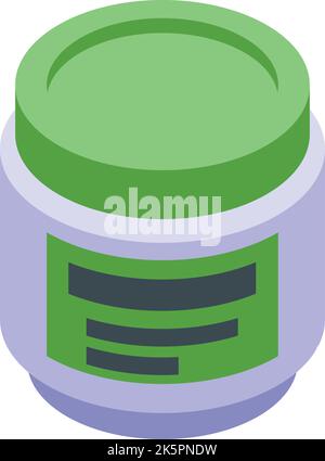Cream icon isometric vector. Face soap. Cosmetic care Stock Vector