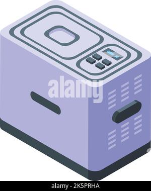 Electric breadmaker icon isometric vector. Food machine. Toaster bread Stock Vector