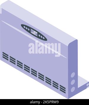 Radiator icon isometric vector. Room energy. Climate service Stock Vector
