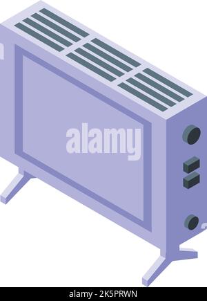 Room radiator icon isometric vector. Energy climate. Domestic service Stock Vector