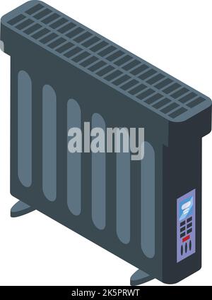 Modern radiator icon isometric vector. Room energy. Domestic equipment Stock Vector