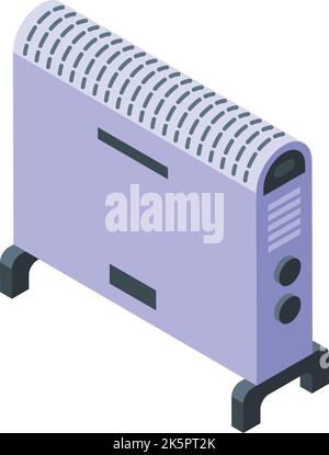 Tank convector icon isometric vector. Room radiator. Climate service Stock Vector