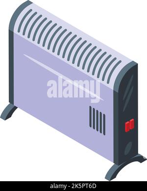 Power radiator icon isometric vector. Room energy. Domestic equipment Stock Vector