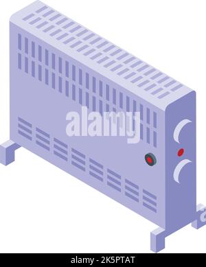 Modern air convector icon isometric vector. Room radiator. Climate service Stock Vector