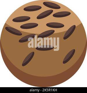 Chocolate ball icon isometric vector. Easter festival. Candy celebrate Stock Vector