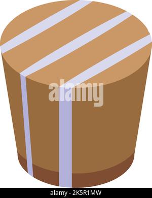 Milk chocolate icon isometric vector. Festival candy. Splash festival Stock Vector