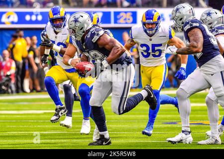 Oct 6, 2019: Dallas Cowboys defensive end Dorance Armstrong #92 reaches for Green  Bay Packers quarterback Aaron Rodgers #12 for a sack during an NFL game  between the Green Bay Packers and