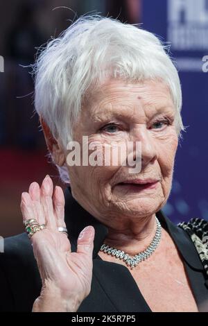 London, UK. 09th October, 2022. Dame Judi Dench attends the European premiere of 'Allelujah' at the Royal Festival Hall during the 66th BFI London Film Festival. Credit: Wiktor Szymanowicz/Alamy Live News Stock Photo