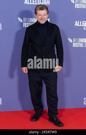 London, UK. 09th October, 2022. Andy Serkis attends the European premiere of 'Allelujah' at the Royal Festival Hall during the 66th BFI London Film Festival. Credit: Wiktor Szymanowicz/Alamy Live News Stock Photo