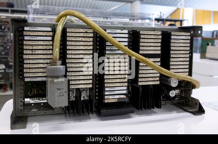 Munich, Germany. 21st Sep, 2022. Siemens' 'Simatic' automation technology is on display at Siemens' historic depot. The company is 175 years old this year. Credit: Sven Hoppe/dpa/Alamy Live News Stock Photo