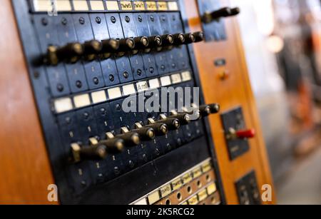 Munich, Germany. 21st Sep, 2022. A Siemens telephone switchboard is on display at Siemens' historic depot. The company turns 175 this year. (to dpa 'Siemens Depot: What the Group is, was or could have become') Credit: Sven Hoppe/dpa/Alamy Live News Stock Photo