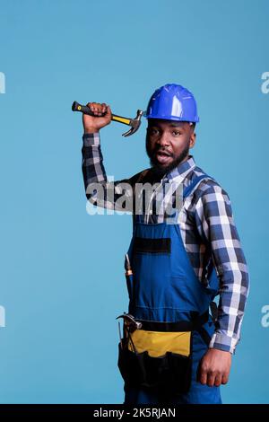 Raises hammer hi-res stock photography and images - Alamy