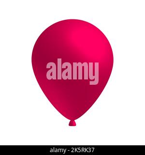 realistic balloon 3d, colorful flying helium balloons bright glossy isolated vector illustration for holiday party celebration decoration. Stock Vector