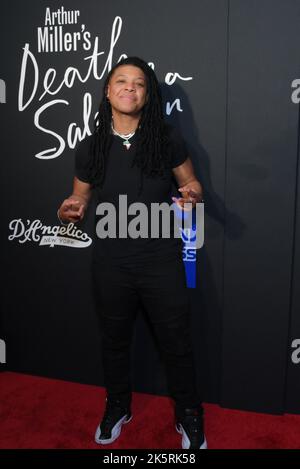 Punkie Johnson attends the Death of a Salesman Broadway opening night