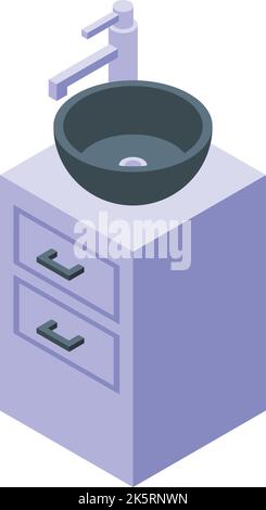 bathroom remodeling isometric icon vector illustration Stock Vector ...