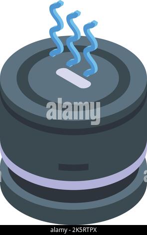 Air purifier icon isometric vector. Clean dust. Smoke filter Stock Vector