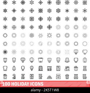 Floating lantern icons set. Outline set of floating lantern vector ...
