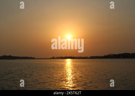 A beautiful evening and sunset on the Jeddah Corniche.  A beautiful evening and sunset on the Jeddah Corniche. Stock Photo