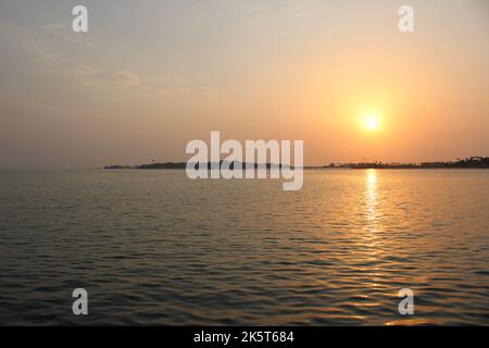 A beautiful evening and sunset on the Jeddah Corniche.  A beautiful evening and sunset on the Jeddah Corniche. Stock Photo