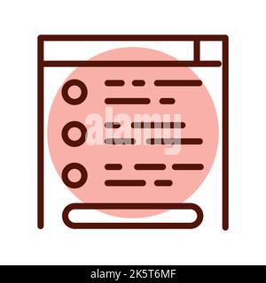 Web site line icon. Online promotion.Pictogram for web page Stock Vector