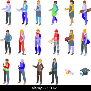 Teenagers First Job Set 13567682 Vector Art at Vecteezy