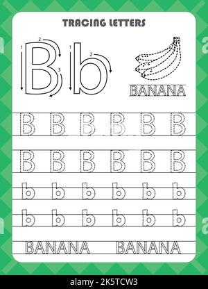 letter B. Alphabet letter. Worksheet. Task for kids. learning letters ...