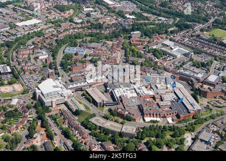 The town centre and Kingfisher Shopping Centre, Redditch, Worcestershire, 2018. Stock Photo