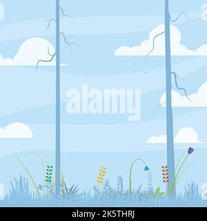 Nature grass background Stock Vector