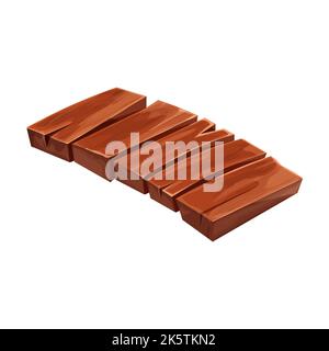 Wooden bridge old in isometric view in cartoon style isolated on white ...
