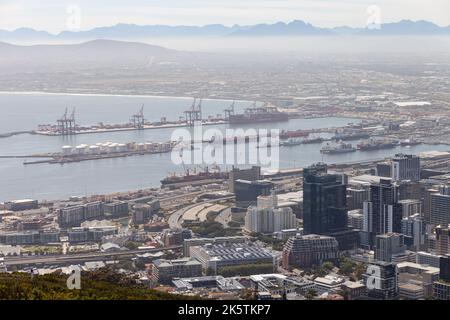 Cape Town Harbour, early Ocober 2022. Stock Photo