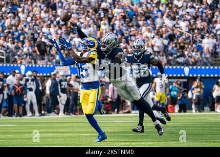 Las Vegas Raiders defensive back Keisean Nixon (22) tackles Los Angeles  Rams wide receiver Tutu Atwell (15) during a NFL preseason game, Saturday,  Aug Stock Photo - Alamy