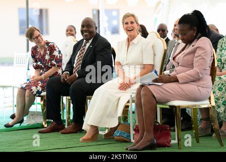 The Countess of Wessex during a visit to Molefe Primary School, Kopong, which has participated in the Pono Yame school eye health programme, as she visits Botswana. Picture date: Monday October 10, 2022. Stock Photo