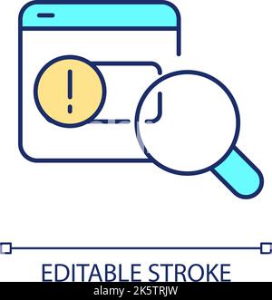 Find problem RGB color icon Stock Vector
