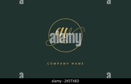 AV, VA Abstract Letters Logo Monogram Stock Vector