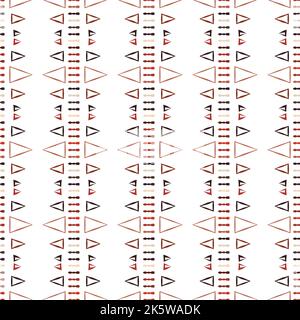 Abstract geometric brown seamless pattern of triangles on a white background. Can be used for wallpapers, patterns, web page backgrounds, textiles, pa Stock Vector