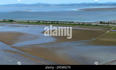 NANJING, CHINA - OCTOBER 10, 2022 - An aerial view shows the exposed ...