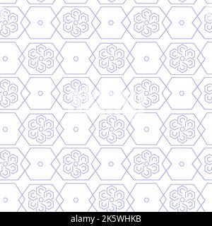 Blue abstract flowers from polygons and rhombuses on a transparent background. Vector seamless pattern. For fabric, clothing, background, textile, wra Stock Vector