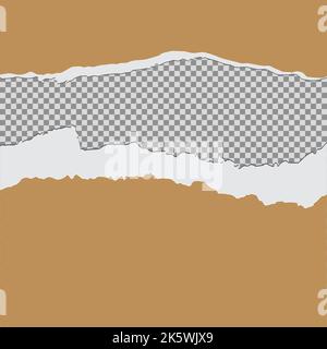 Tore off a piece of colored paper. Vector paper design template. Vector Stock Vector