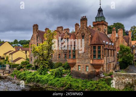 Dean Village Water of Leith, Edinburgh, Scotland. Stock Photo