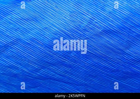 Blue plastic surface with micro stripes Stock Photo