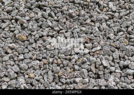 Gray gravel stones, Pebble stone background Stock Photo