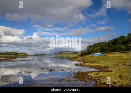 The Inner Bay at Port Ramsay on The Isle of Lismore, Scotland Stock Photo