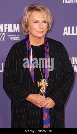 London, UK. 09th Oct, 2022. Jennifer Saunders attends the 'Allelujiah' European Premiere during the 66th BFI London Film Festival at Southbank Centre, London. Credit: SOPA Images Limited/Alamy Live News Stock Photo