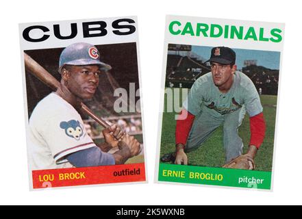 Vintage black and white Exhibit Baseball Card of a young Ernie Banks with  the chicago Cubs circa 1950s Stock Photo - Alamy