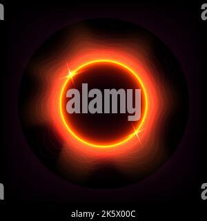 Abstract background ring sphere plasma electric power effect graphic technology design futuristic pattern wallpaper vector illustration Stock Vector