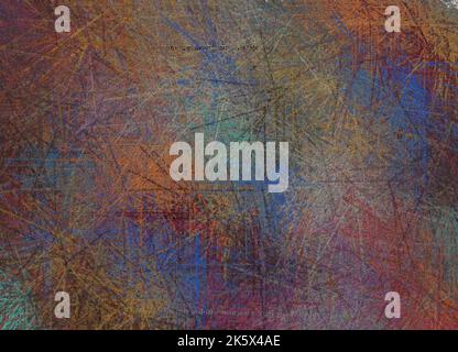 Abstract pattern of intersecting lines and words. 3D rendering Stock Photo