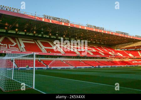 The Brian Clough Stand during the Premier League match Nottingham Forest vs Aston Villa at City Ground, Nottingham, United Kingdom. 10th Oct, 2022. (Photo by Gareth Evans/News Images) in Nottingham, United Kingdom on 10/10/2022. (Photo by Gareth Evans/News Images/Sipa USA) Credit: Sipa USA/Alamy Live News Stock Photo