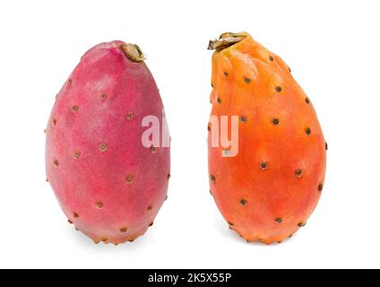 Prickly pears isolated on white Stock Photo