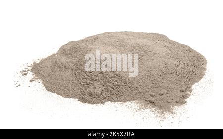 Sand pile isolated on white background Stock Photo